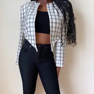 Reworked Karen Scott cropped blazer